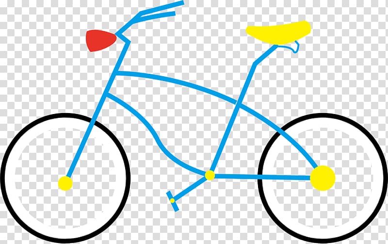 Fixed-gear bicycle Motorcycle Bicycle basket , Blue black simple hand-painted cartoon bike material transparent background PNG clipart