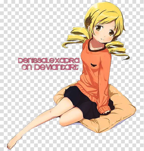 Mami Tomoe Sayaka Miki Anime Magical girl, Mami transparent background PNG clipart