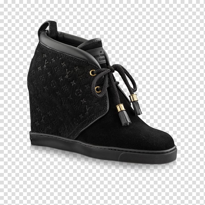 Sneakers Boot Shoe Suede Louis Vuitton, wedge but not abandon transparent background PNG clipart