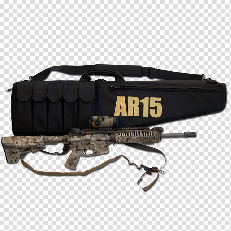 M16 rifle Firearm AR-15 style rifle M4 carbine, weapon transparent background PNG clipart