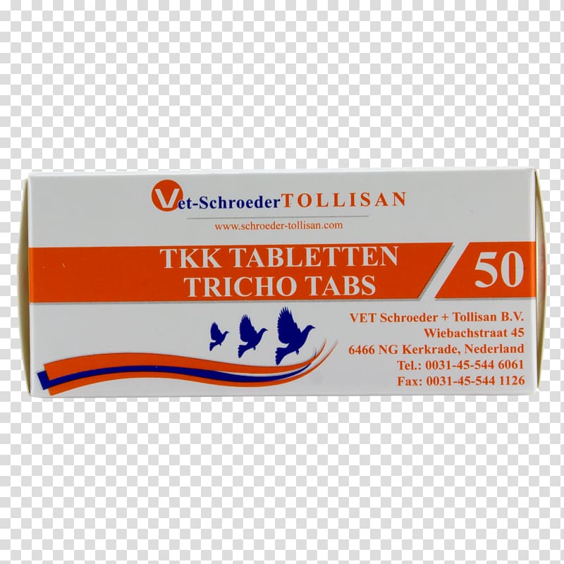 VET Schroeder + Tollisan B.V. Tablet Ronidazole Trichomoniasis Columbidae, tablet transparent background PNG clipart
