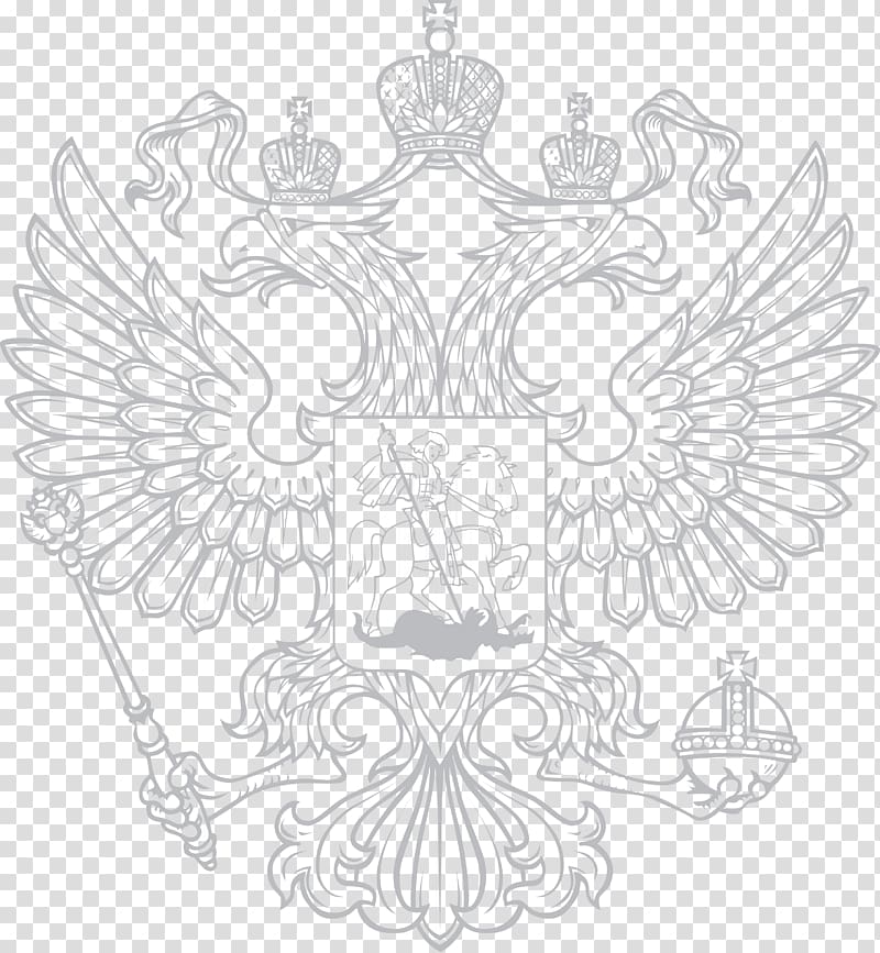 Russian Empire Double-headed eagle Symbol Coat of arms, kremlin transparent background PNG clipart