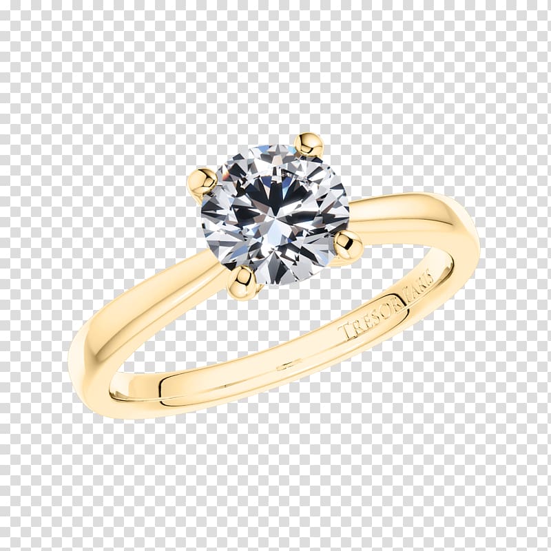 Engagement ring Solitaire Brilliant, ring transparent background PNG clipart
