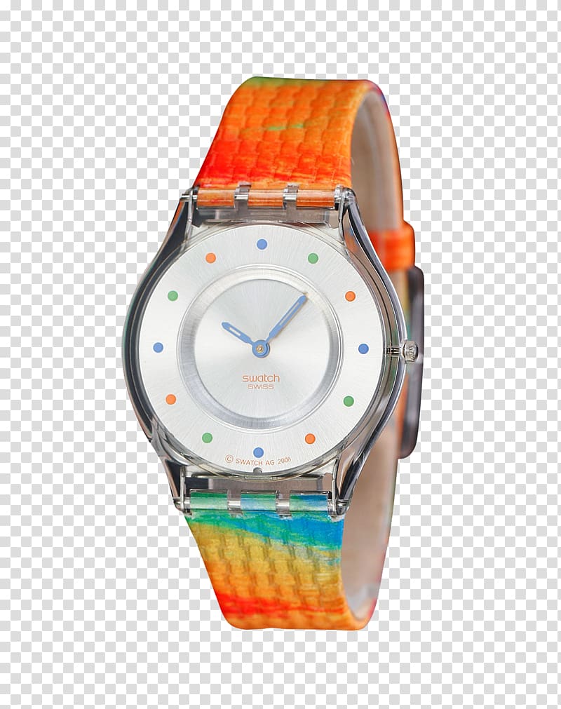 Guangzhou Swatch Strap Clock, Ms. Color Swatch Watches transparent background PNG clipart