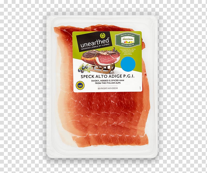 Prosciutto Bayonne ham Tyrolean Speck Bacon, ham transparent background PNG clipart