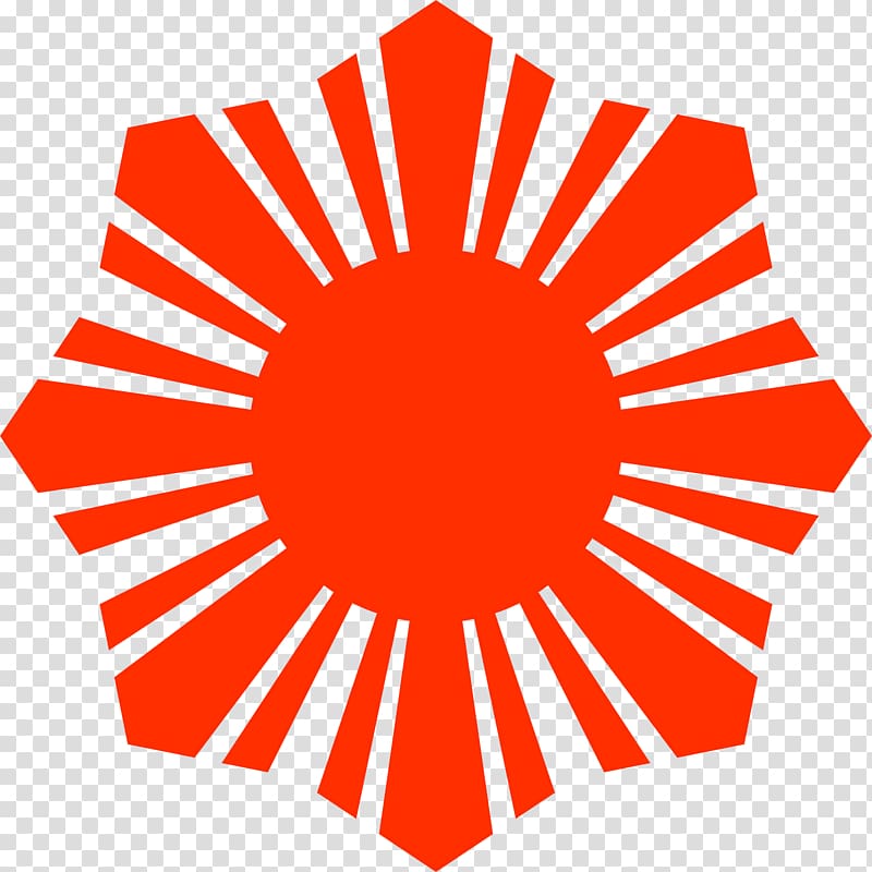 Flag of the Philippines , Red Sun transparent background PNG clipart