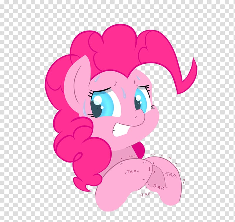 Pony Pinkie Pie Art blog, sweating profusely transparent background PNG clipart
