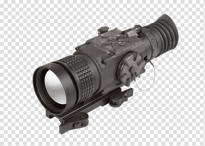 Thermal weapon sight Thermography Telescopic sight Thermographic camera, scopes transparent background PNG clipart