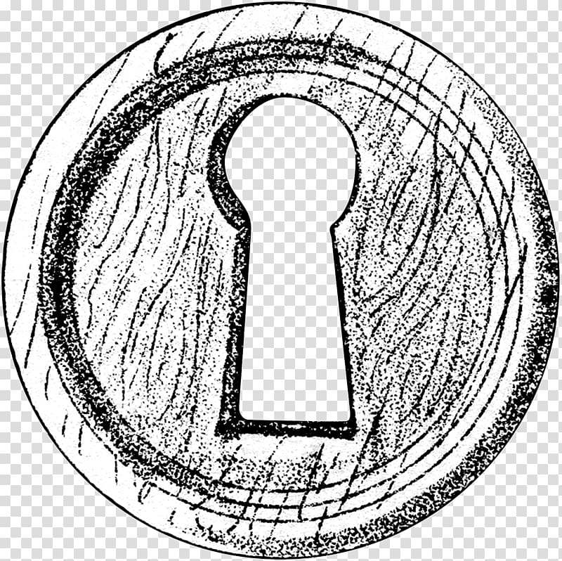 Line art Drawing Number Recreation, key hole transparent background PNG clipart