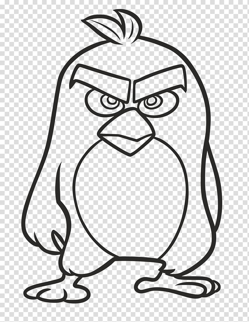 angry birds clipart black and white