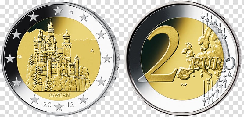 2 euro coin Germany Euro coins 2 euro commemorative coins, Coin transparent background PNG clipart