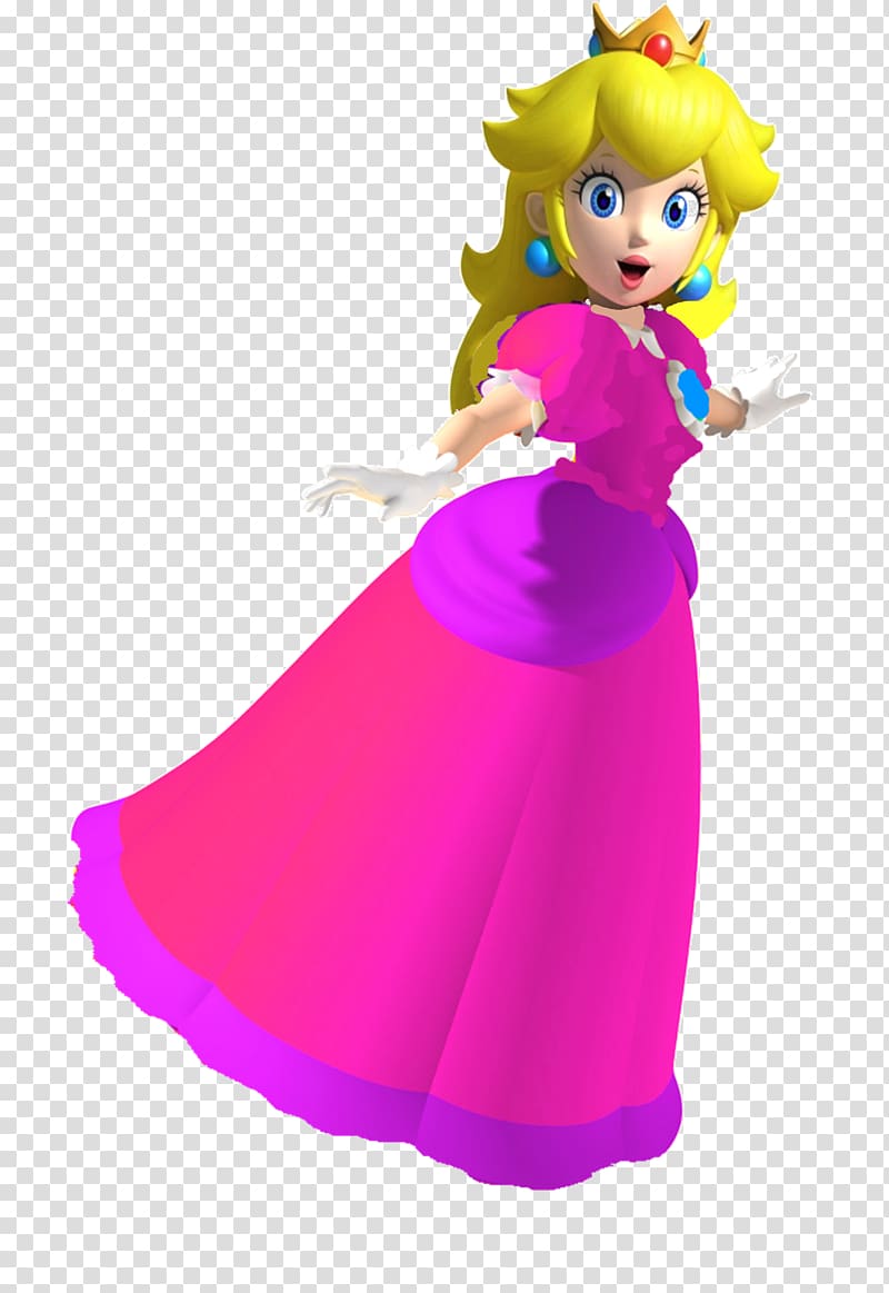 Super Mario 3D Land Paper Mario Princess Peach Rosalina Princess Daisy, peach transparent background PNG clipart