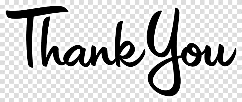 black and white thank you text , Thank You Simple Text transparent background PNG clipart