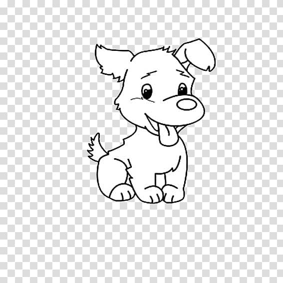 Dog Cartoon Cat, Tongue puppy transparent background PNG clipart