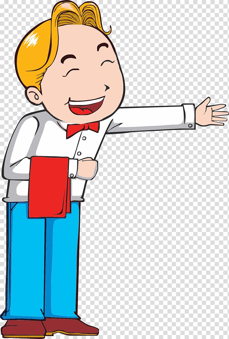 waiter illustration, Waiter , Welcome to the restaurant waiter transparent background PNG clipart