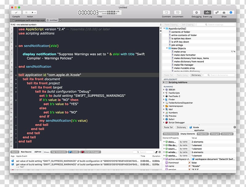 Computer program Screenshot Programming in C Xcode AppleScript, others transparent background PNG clipart