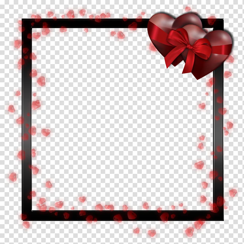 black frame , frame Icon, Love Frame transparent background PNG clipart