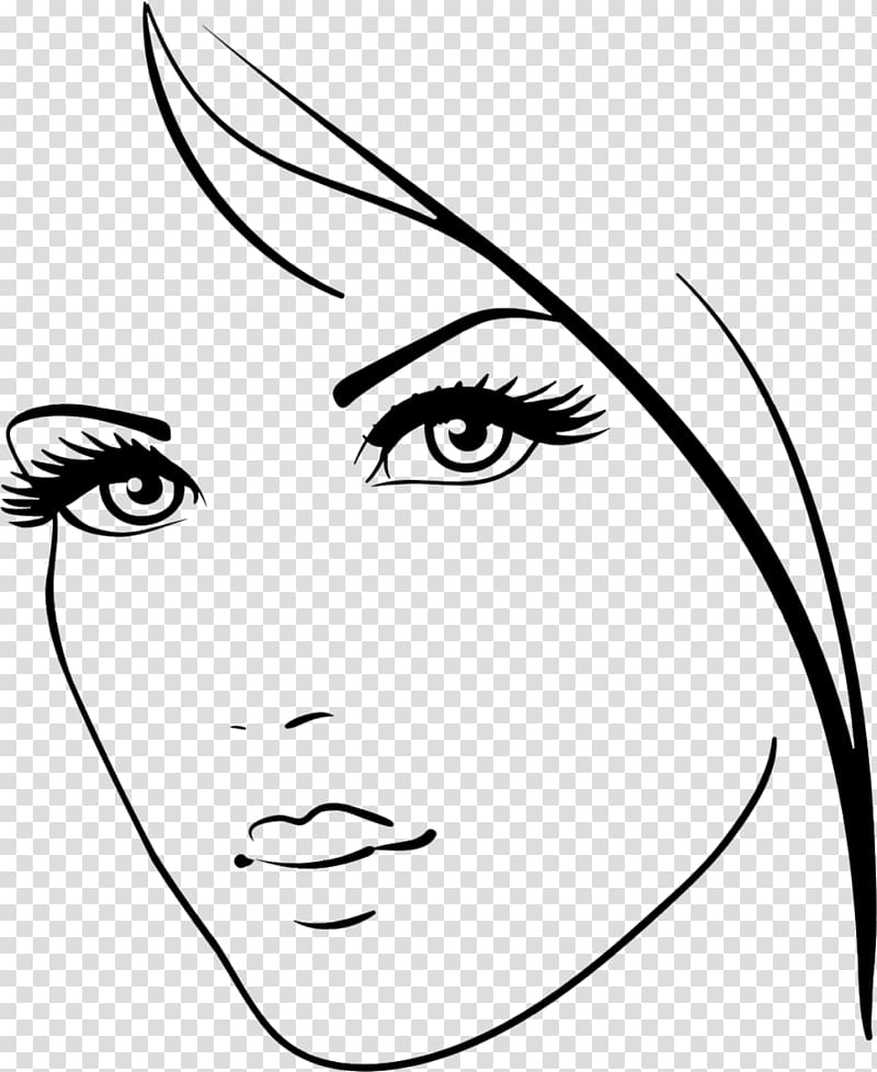Drawing , beauty face transparent background PNG clipart