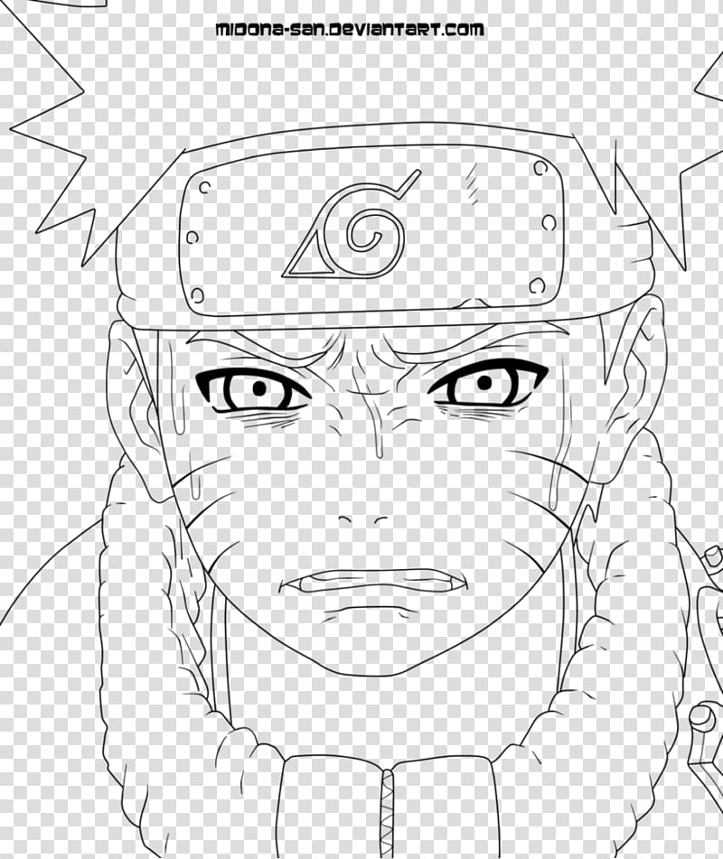 Line art Naruto: Ninja Destiny Drawing Manga Sketch, lineart naruto transparent background PNG clipart