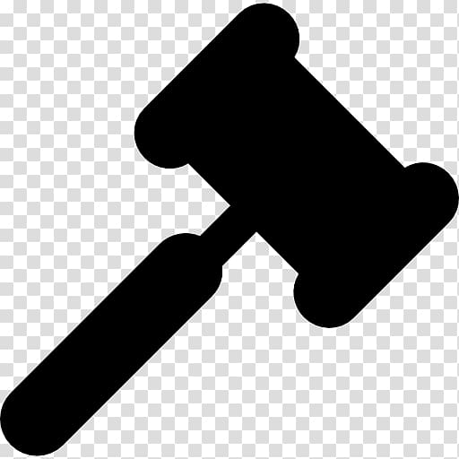 Hammer Gavel Silhouette, judge hammer transparent background PNG clipart