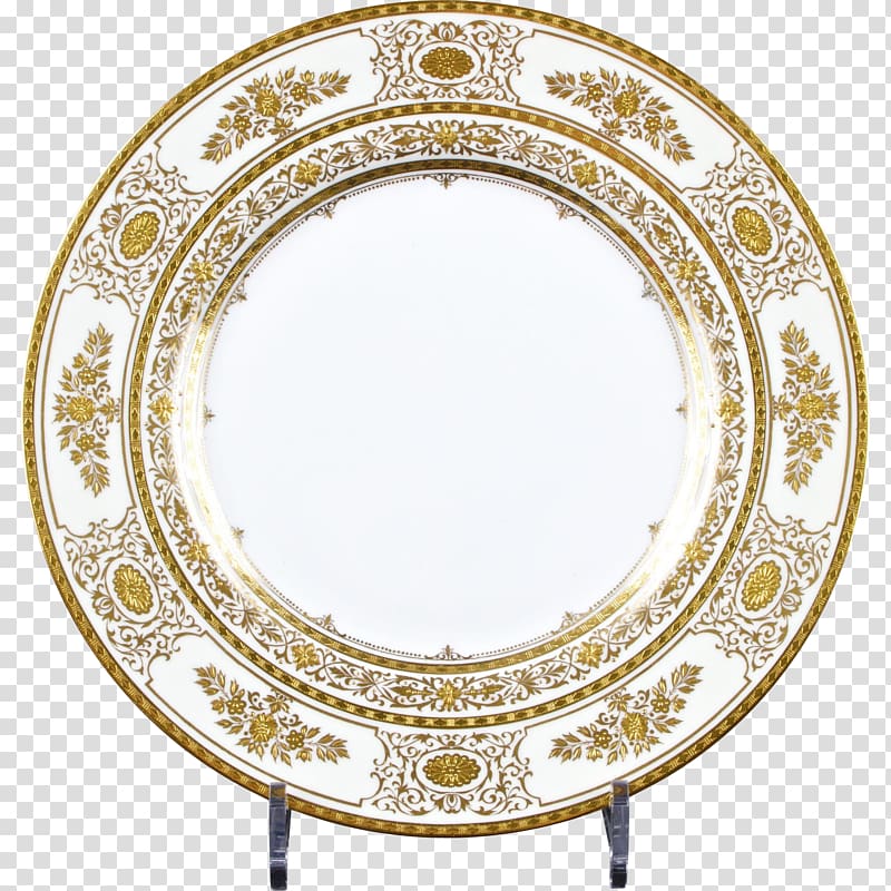 Plate Gold Platter Tableware Bone china, Plate transparent background PNG clipart