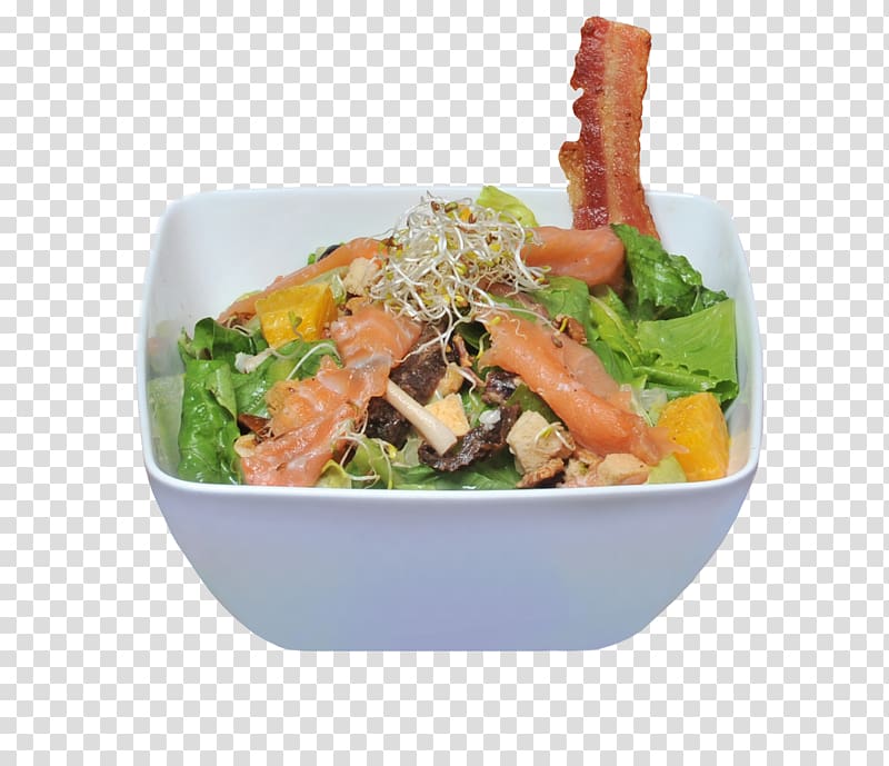 Tuna salad Caesar salad Pasta Smoked salmon, chicken fillet transparent background PNG clipart