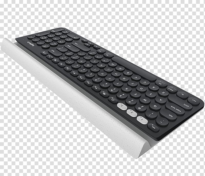 Computer keyboard Computer mouse Logitech Unifying receiver Wireless keyboard, number keyboard transparent background PNG clipart