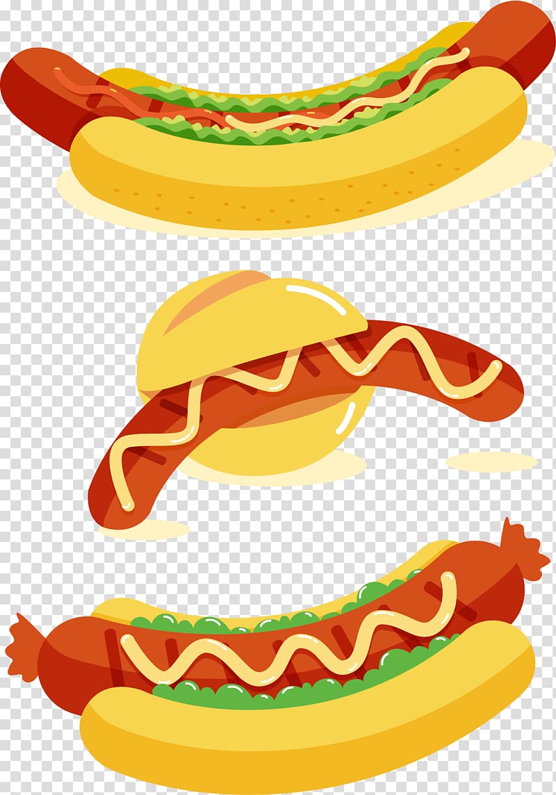 Hot dog Bratwurst Sausage Fast food, hot dog transparent background PNG clipart