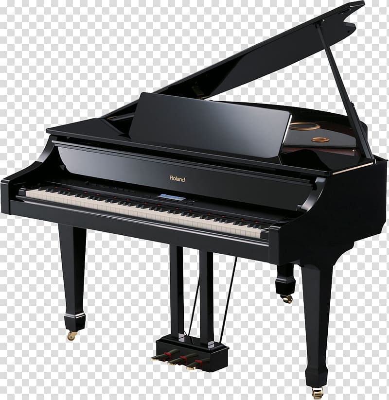 Digital piano Roland Corporation Musical instrument Grand piano, Piano transparent background PNG clipart
