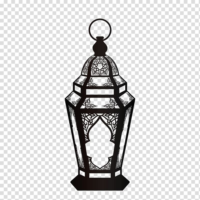 black lantern illustration, Quran Ramadan Islam Fanous Muslim, Black religious lamp ornaments transparent background PNG clipart
