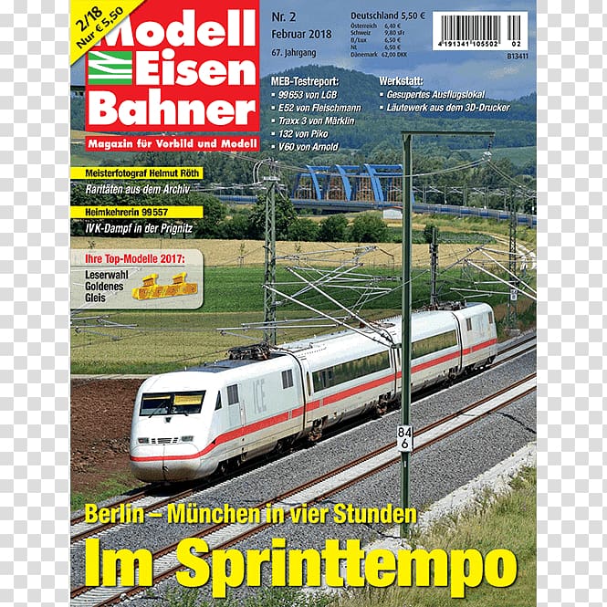 Rail transport modelling Burdinbide Der Modelleisenbahner Track MIBA, meb transparent background PNG clipart