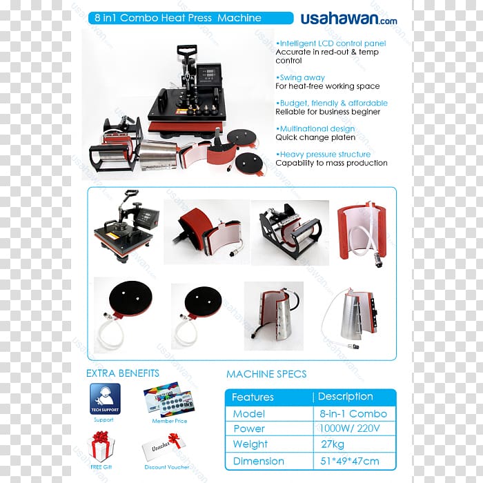 Malaysia Machine Heat press Printing press Mudah.my, others transparent background PNG clipart