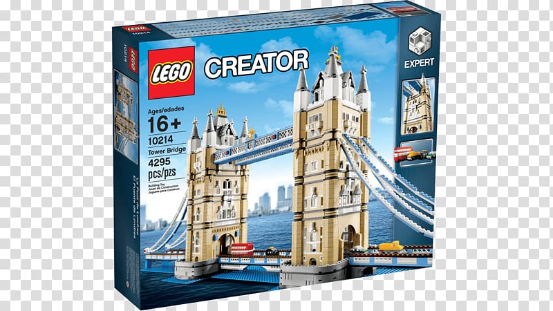 LEGO 10214 Creator Tower Bridge London Bridge Legoland Malaysia Resort Lego Creator, Lego Creator transparent background PNG clipart