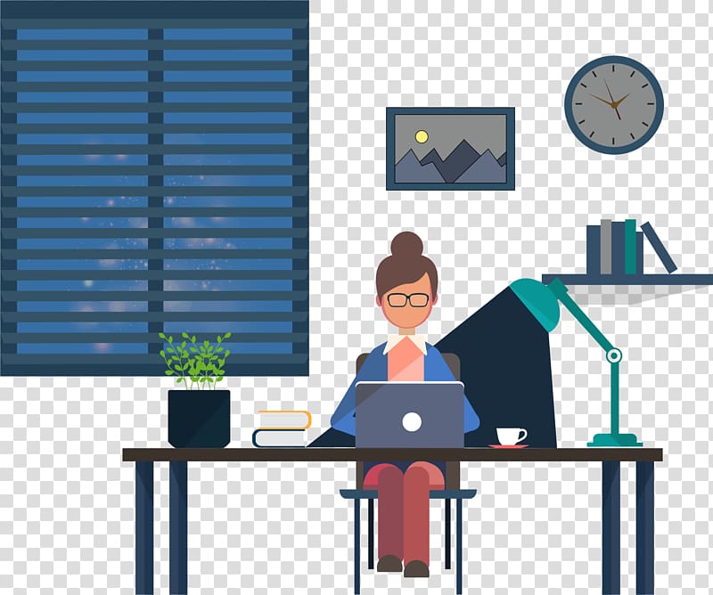 Overtime White-collar worker, Late white work overtime transparent background PNG clipart