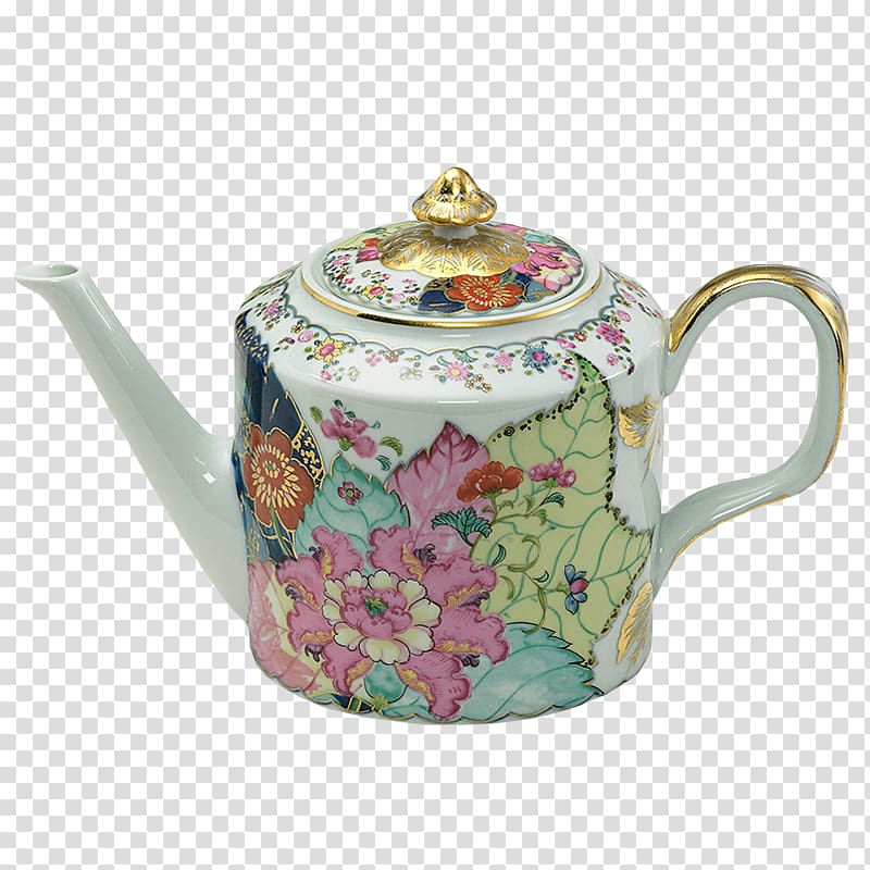 Teapot Mottahedeh & Company Tobacco Sugar bowl Tableware, Tobacco leaves transparent background PNG clipart