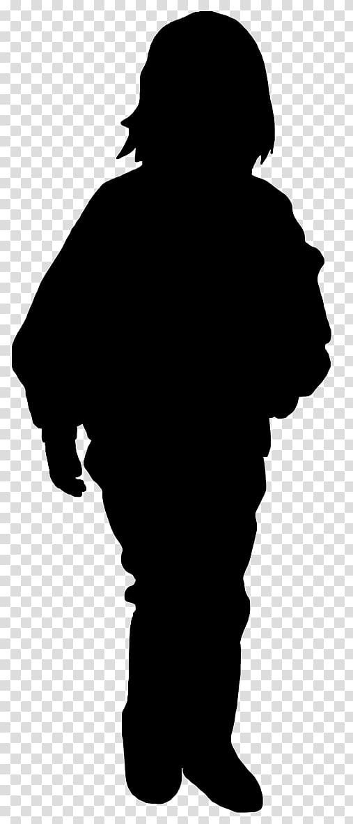 Black Male Silhouette White Font, silhouette Children transparent background PNG clipart