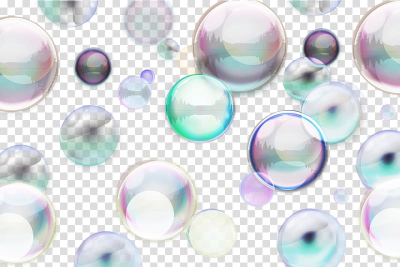 Graphic design, colorful bubbles transparent background PNG clipart