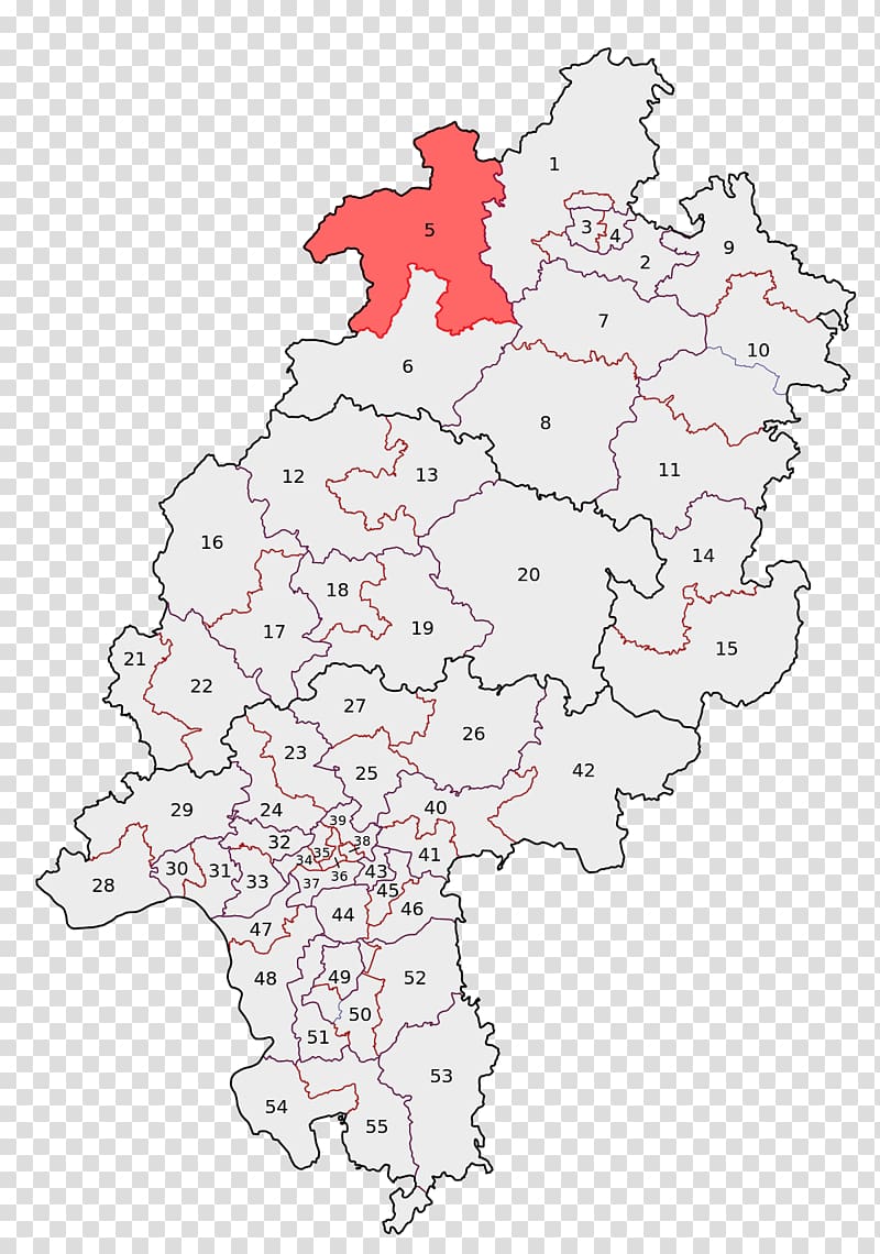 Wahlkreis Waldeck-Frankenberg I Landtag of Hesse Electoral district Hessian state election, 2008, map of germany transparent background PNG clipart