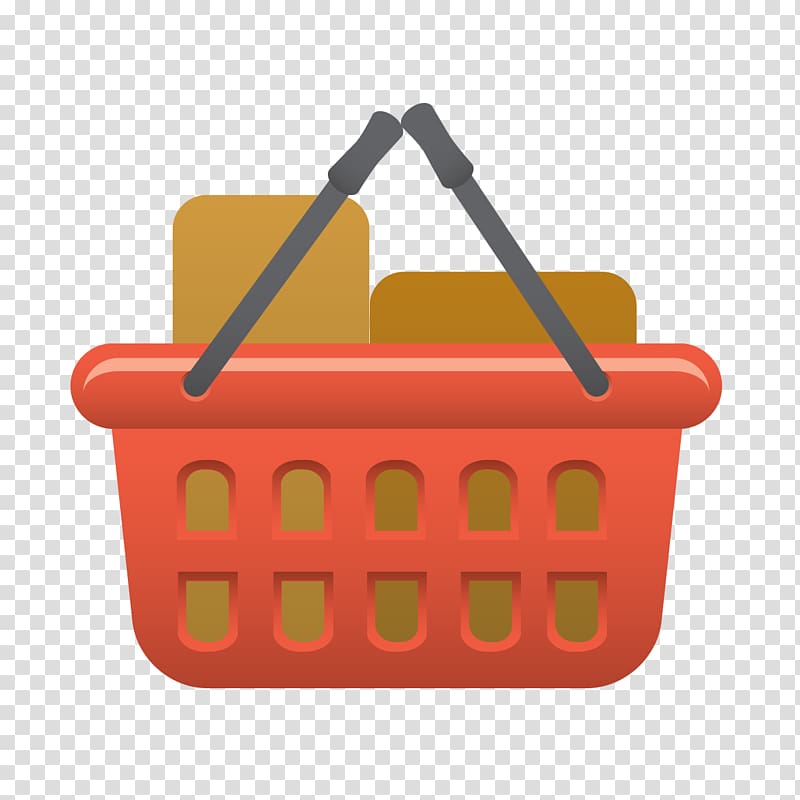 Icon, Red basket model transparent background PNG clipart