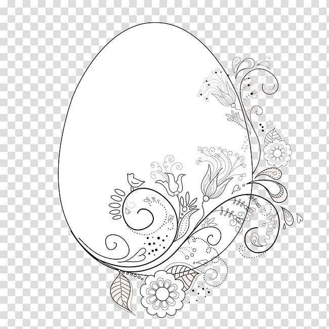 Ornament Illustration, Decorated Eggs pattern transparent background PNG clipart
