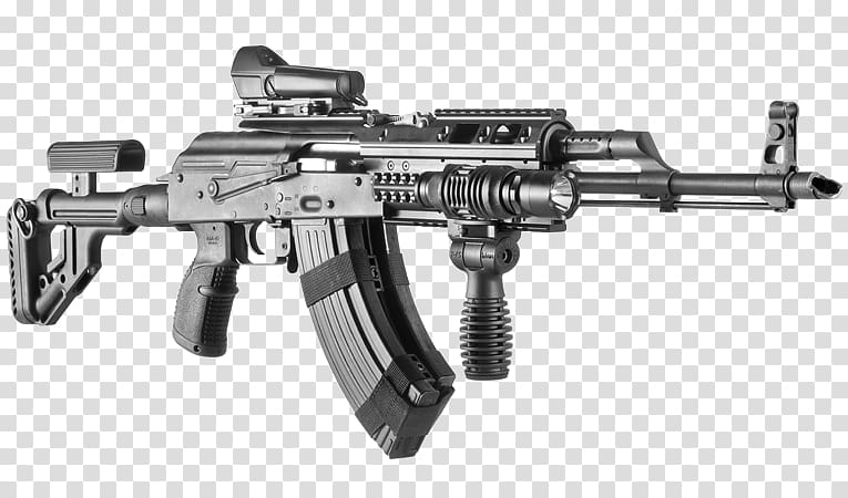 AK-47 Pistol grip AK-12 Saiga semi-automatic rifle AKM, ak 47 transparent background PNG clipart