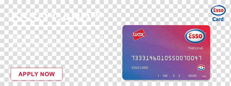 Fuel card Esso Business Cards, Business transparent background PNG clipart