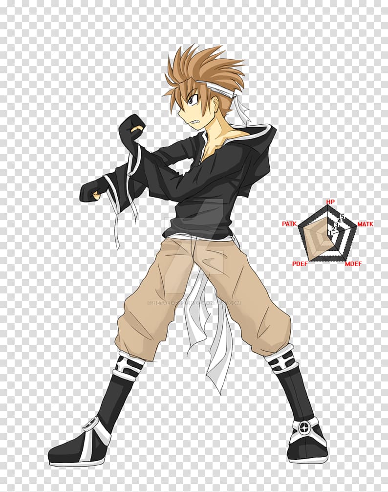 anime karate fighter 3d model