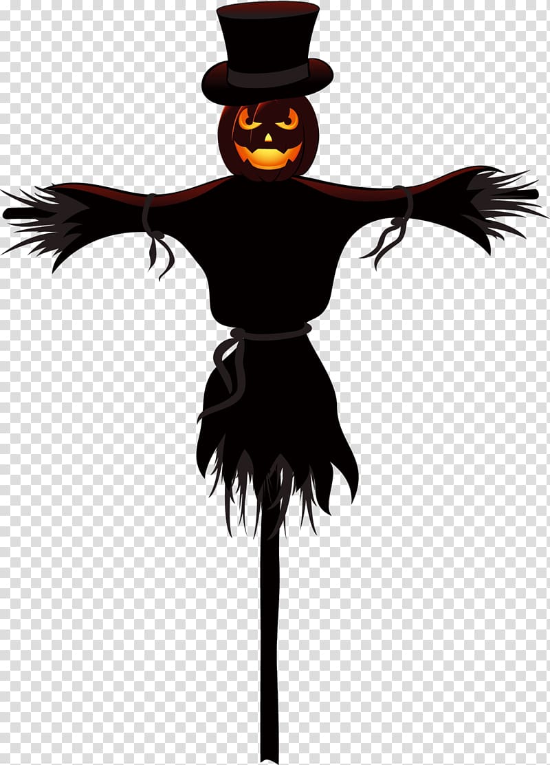 pumpkin scarecrow transparent background PNG clipart