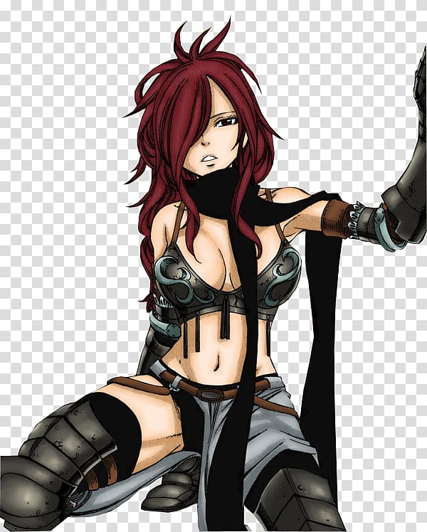 Erza Scarlet Fairy Tail Anime Natsu Dragneel Erza Knightwalker, fairy tail transparent background PNG clipart