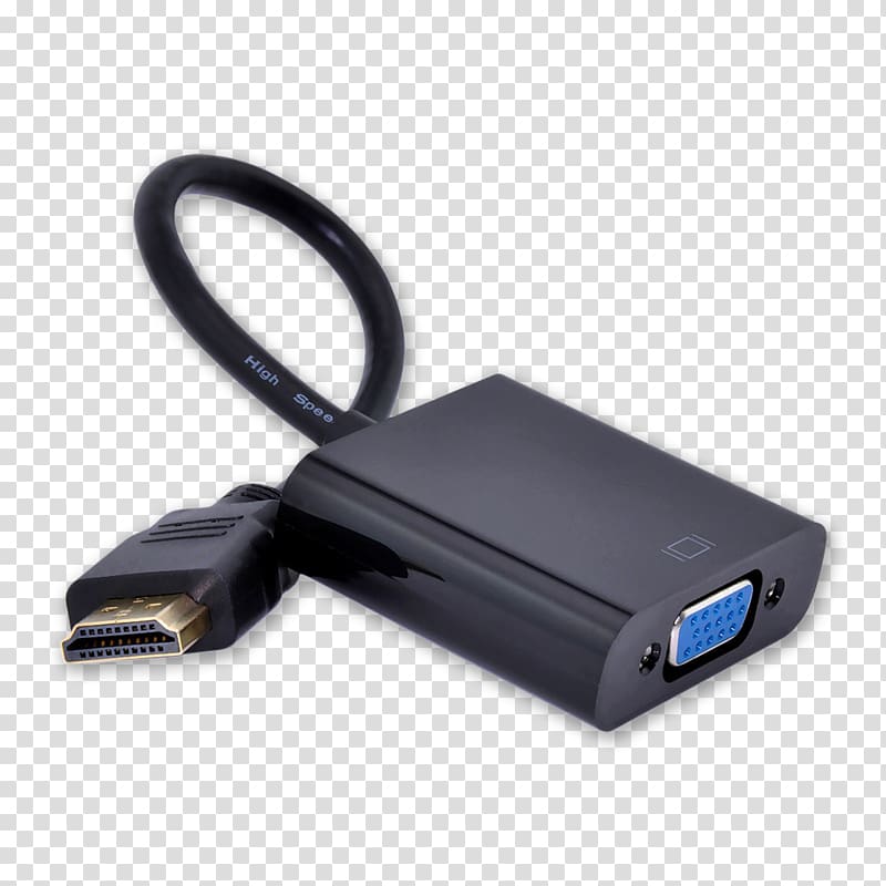 VGA connector HDMI Adapter Digital Visual Interface Component video, VGA Connector transparent background PNG clipart