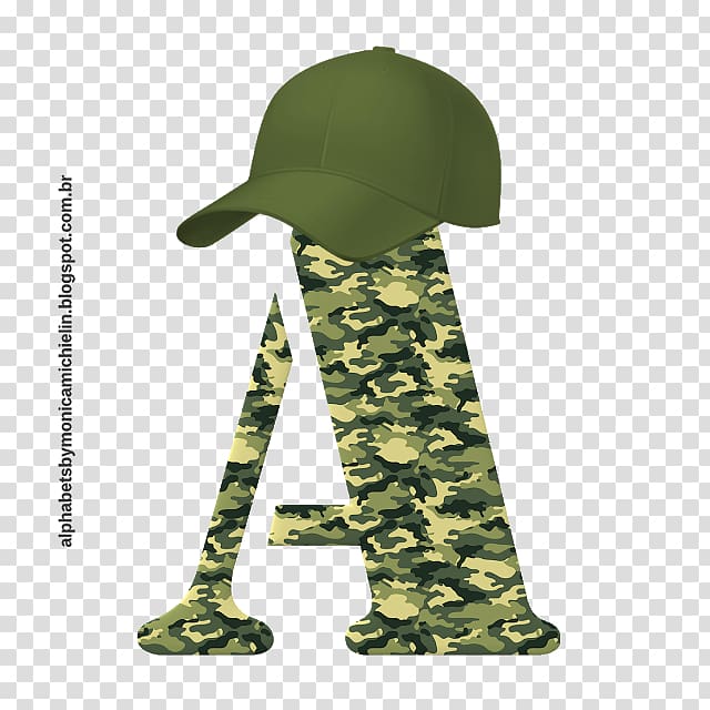 Military camouflage Letter Army, Ski Cap transparent background PNG clipart