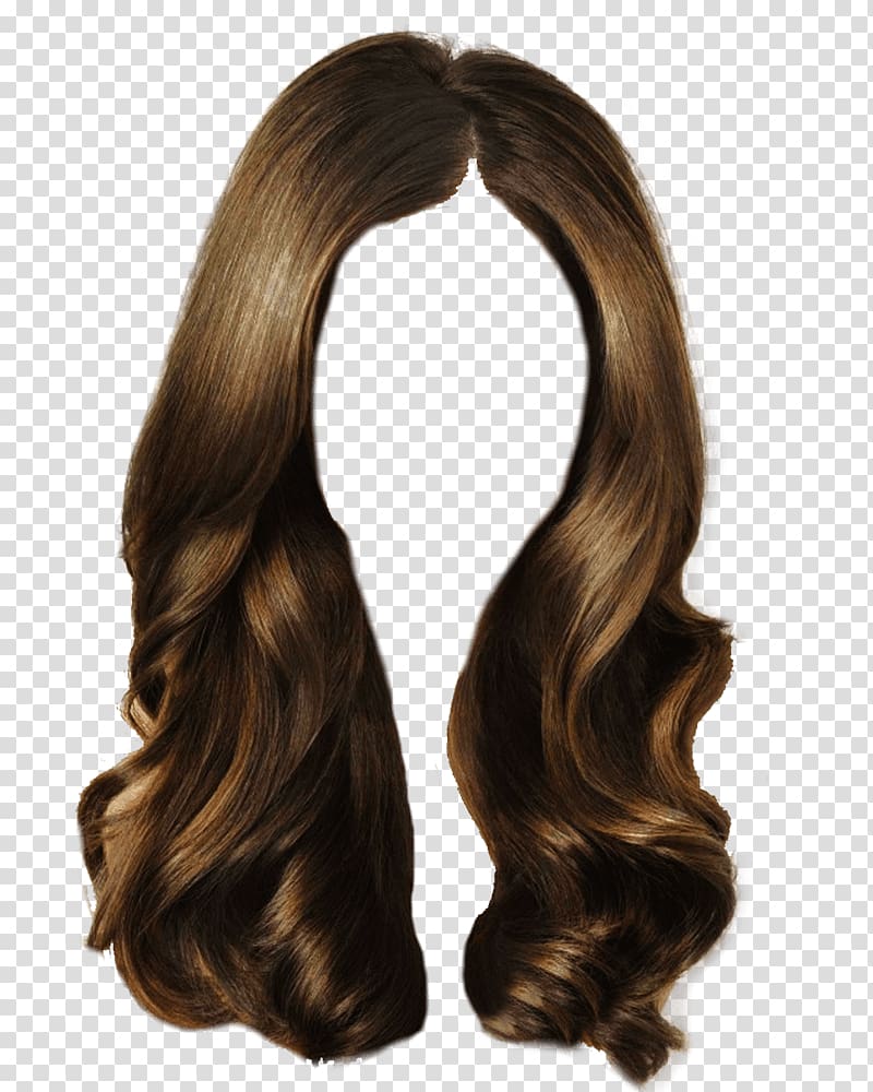 Hair women s brown wig transparent background PNG clipart