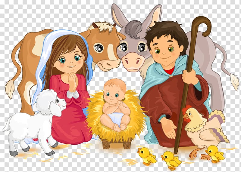 Christmas Nativity scene Nativity of Jesus , christmas transparent background PNG clipart