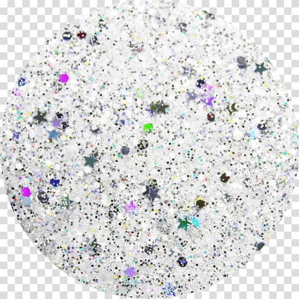 Glitter Color Cosmetics Lilac Pearlescent coating, silver glitter transparent background PNG clipart